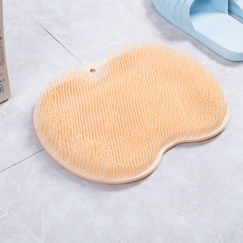 Non-slip Bath Mat Back Massage Brush