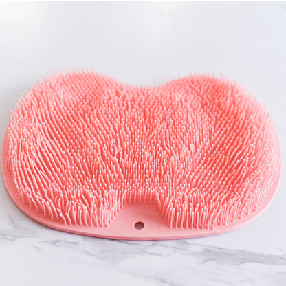 Non-slip Bath Mat Back Massage Brush