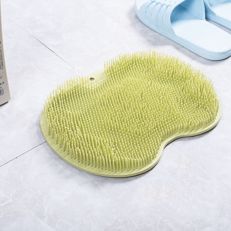 Non-slip Bath Mat Back Massage Brush