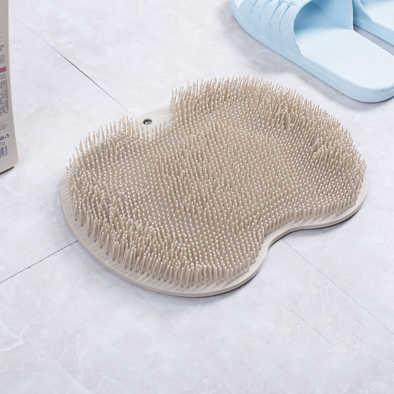 Non-slip Bath Mat Back Massage Brush