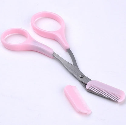 Beauty tools eyebrow scissors with eyebrow comb