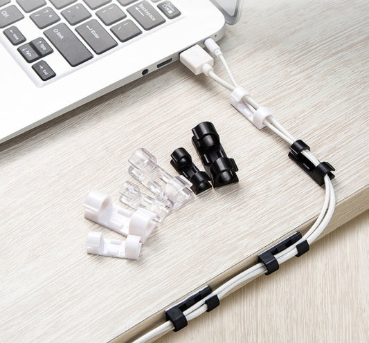 Data Cable Storage Buckle Cable Organizer Wall Sticker