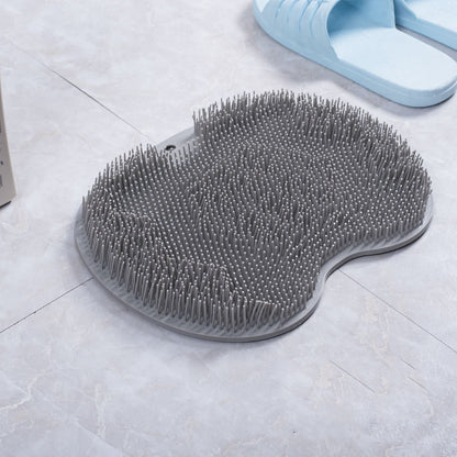 Non-slip Bath Mat Back Massage Brush