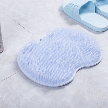 Non-slip Bath Mat Back Massage Brush